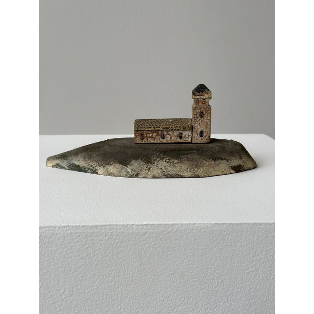 Vintage Mounted Lighthouse Architectural Sculptures With Contracted Finish, a Pair, Circa 1940s For Sale - Image 4 of 18