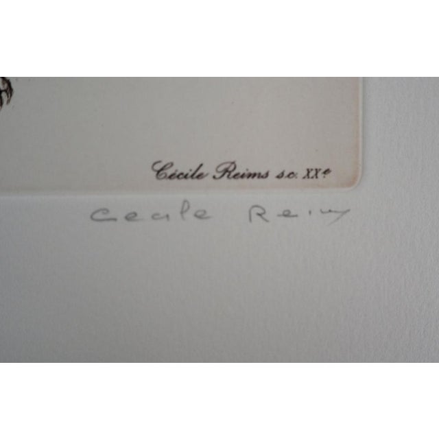 Cecile Reims The rats which devour each other Original etching Signed in pencil and signed in the plate Numbered out of 59...