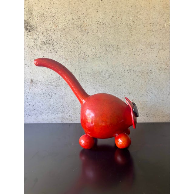 Vintage 1990s California Pop Art Gourd Cat Sculpture Folk Art For Sale In Miami - Image 6 of 7