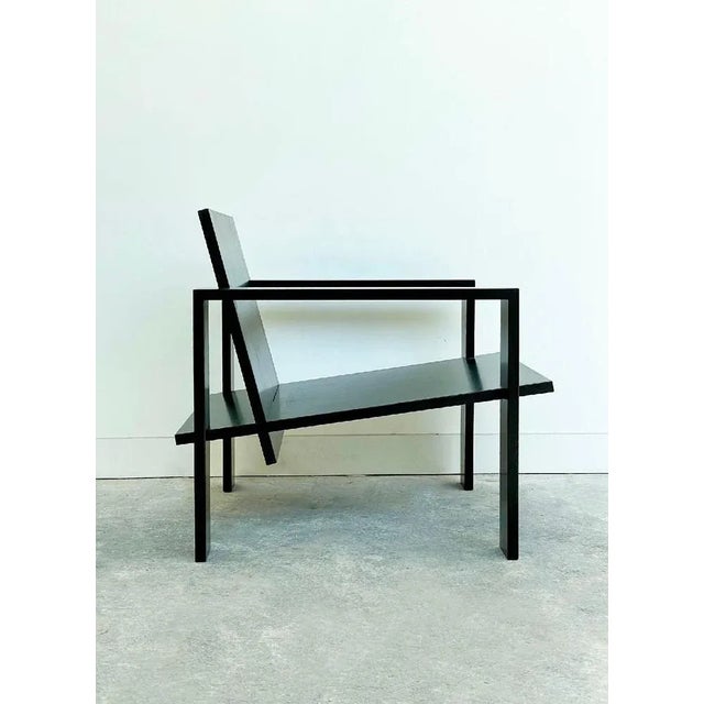 Contemporary Black Lounge Chair 01 by Goons For Sale - Image 3 of 7