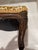 Textile Vintage French Small Footstool With Cut Velvet Upholstery For Sale - Image 7 of 9