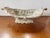 Italian Vintage Porcelain Rectangular Bowl With Handles and Raised Floral Motif, #69600 For Sale - Image 3 of 6