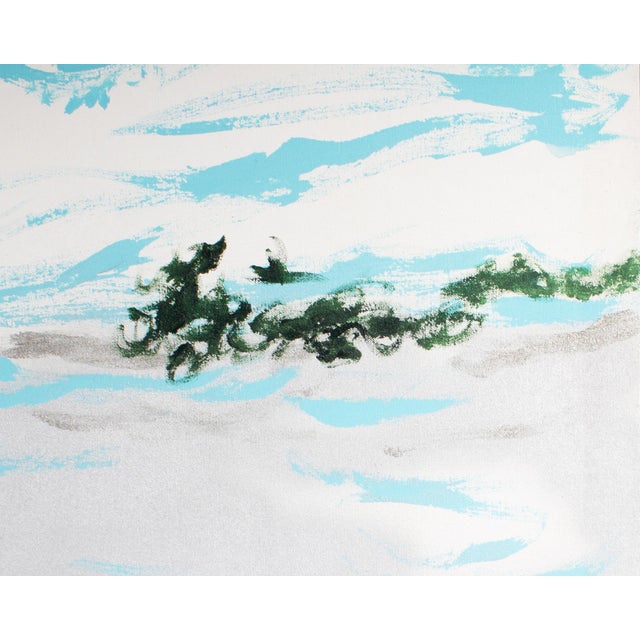 Contemporary “Lake in Summer No. Two” Abstract Acrylic on Canvas Painting by Martha Kaplan For Sale - Image 3 of 8