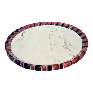 Prism Crystal Edge Tray, Crystal Attributed to Atelier Swarovski