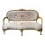Gold Leaf French Style Victorian Settee/Sofa For Sale
