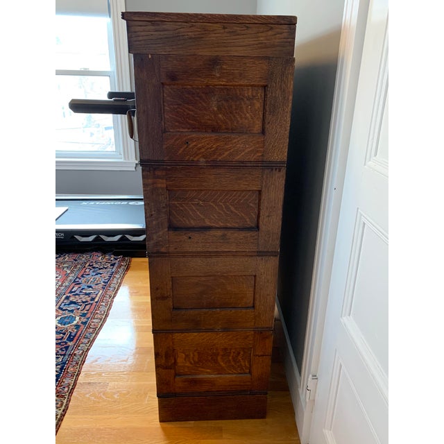 Vintage Oak Modular Stacking File Cabinet | Chairish