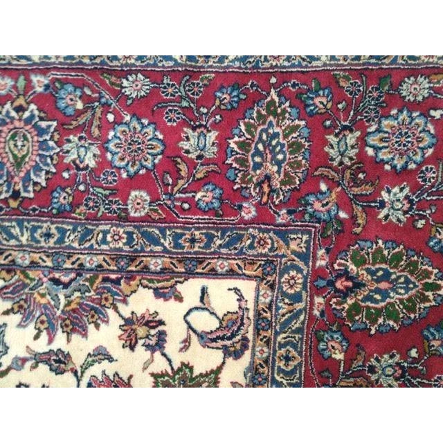 1970s 1970's Persian Lavar Kerman , 9'8" X 13'2" For Sale - Image 5 of 8
