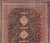 Measures: 7'1 x 9'9 Antique Persian Shiraz with All-Over Medallion Design in Ink Blue and Red. Keivan Woven Arts; rug...