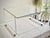 Metal Scandinavian Minimalist Mid-Century Modern Tubular Steel & Glass Coffee Table in Style of Max Sauze For Sale - Image 7 of 10