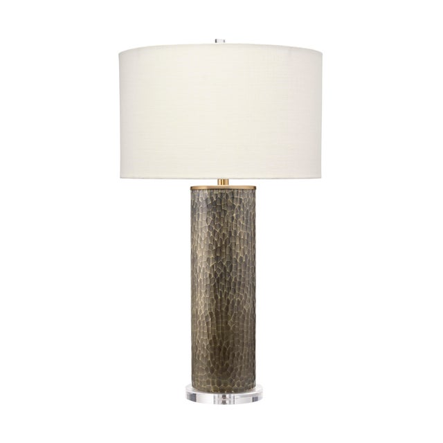 2020s Viper Table Lamp, Truffle Etched Glass For Sale - Image 5 of 5