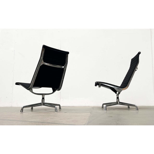 Mid-Century Modern EA 116 Aluminium Swivel Lounge Chairs by Charles & Ray Eames for Herman Miller / Vitra, 1960s, Set of 2 For Sale - Image 6 of 18