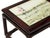 Rectangular Dream Stone Inlaid Rosewood Slender Legs Display Stand For Sale In San Francisco - Image 6 of 8