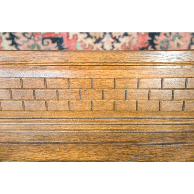 Early 20th Century Danish Bench with Kilim Upholstered Cushion For Sale - Image 10 of 14
