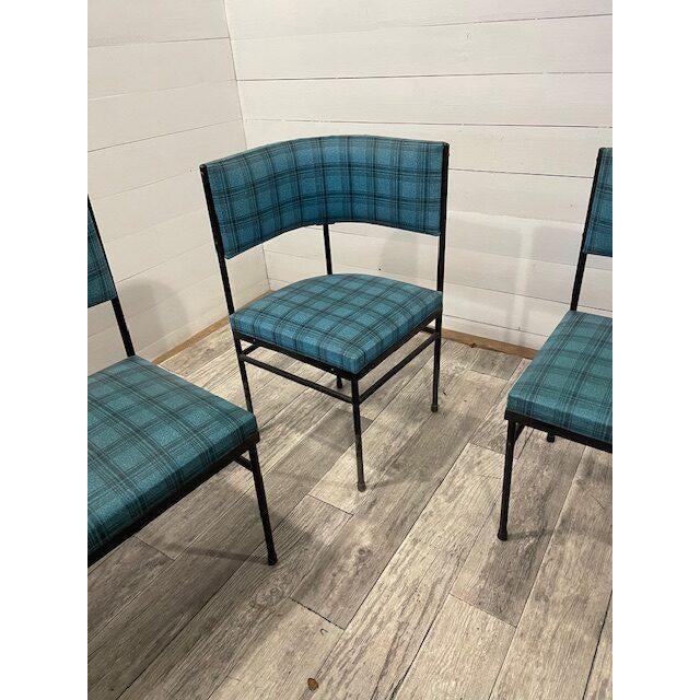 Textile Vintage Dining Set, 1975, Set of 4 For Sale - Image 7 of 10