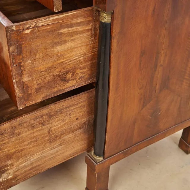 Brown Empire Dresser in Lacquered Walnut For Sale - Image 8 of 11