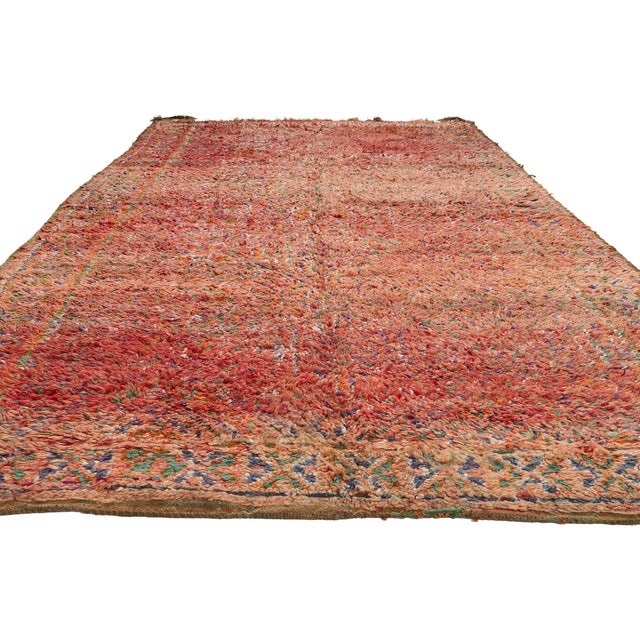 Mid-Century Modern Vintage Beni M'Guild Moroccan Rug, 06'04 X 11'09 For Sale - Image 3 of 10