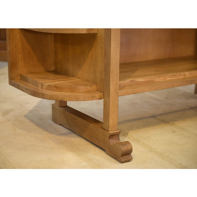 Art Deco Modernist Oak Shelf, 1940s For Sale - Image 12 of 13