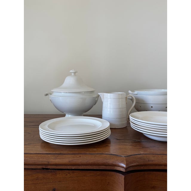 Traditional Antique Belgian Creamware Set - 15 Piece For Sale - Image 3 of 13