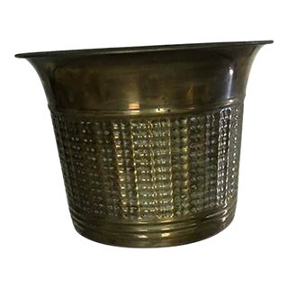 Hollywood Regency Brass Jardiniere For Sale