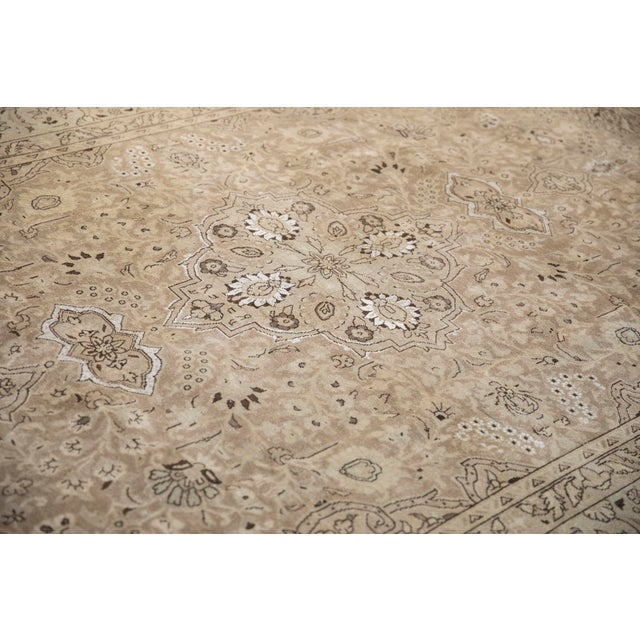 Vintage Distressed Tabriz Carpet - 7'4" x 10'8" For Sale - Image 12 of 12