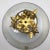 Italian Flamingo Gold Barrel Crystal Tole Cake/Dessert Plate For Sale - Image 9 of 13