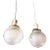 Pair of 1930s Industrial Holophane Glass Globe Pendant Lights For Sale