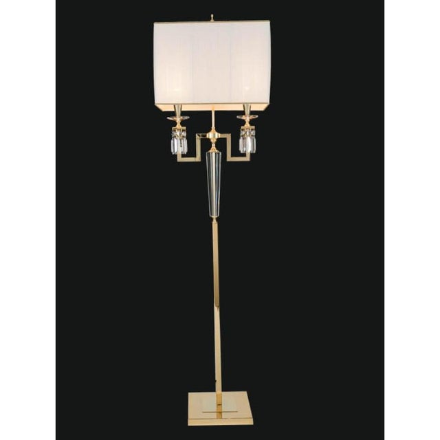 Collection Topazio Table Lamp in Metal and Crystal by Jago For Sale - Image 4 of 15