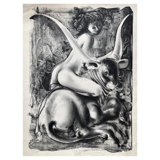 Hans Erni, L'enlèvement d'Europe, Lithograph For Sale