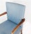 Fritz Hansen Mahogany and Light Blue Fabric Armchair by Fritz Hansen For Sale - Image 4 of 12