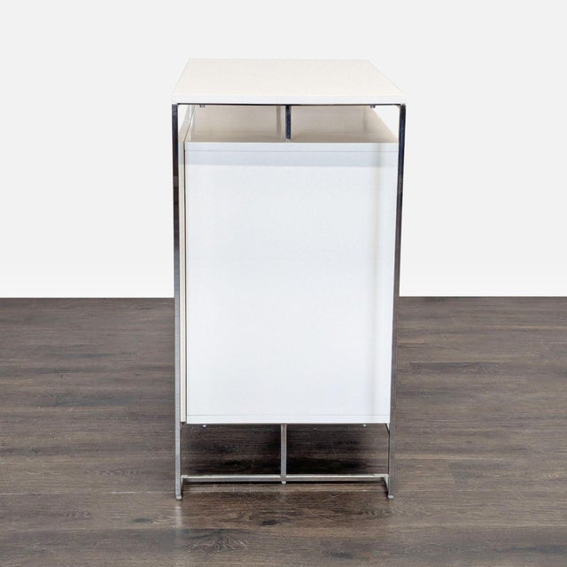 West Elm West Elm Baron Deco Bar Cabinet For Sale - Image 4 of 9