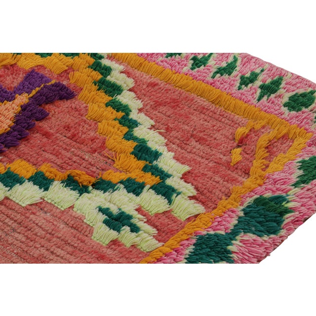 Vintage Moroccan Runner Rug in Red With Diamond Medallions, From Rug & Kilim For Sale In New York - Image 6 of 7
