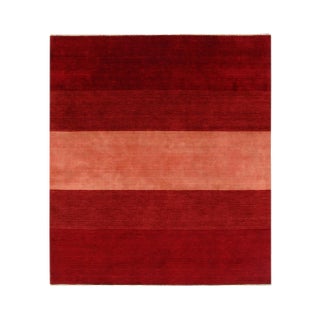 Pasargad Red Persian Hand Knotted Gabbeh Design Rug 8' X 10' For Sale