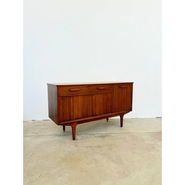 Tan Danish Teak Sideboard by Jentique, England, 1950s For Sale - Image 8 of 18