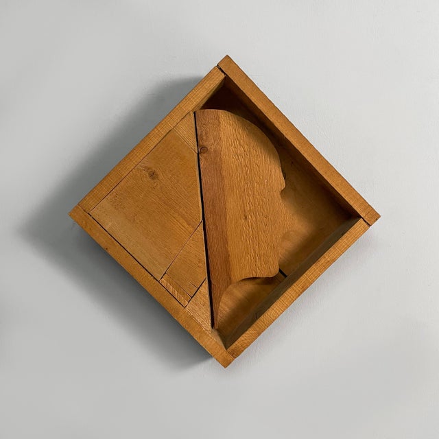 Mario Ceroli, Sculpture Profilo Di Moravia, 1970s, Wood For Sale - Image 12 of 12