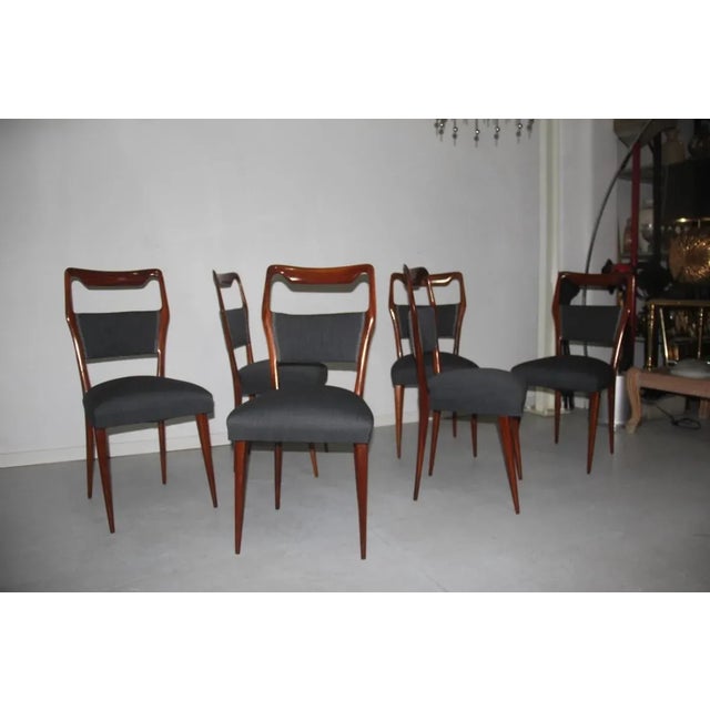 Mid-Century Italian Chairs, 1950s, Set of 6 For Sale - Image 6 of 12