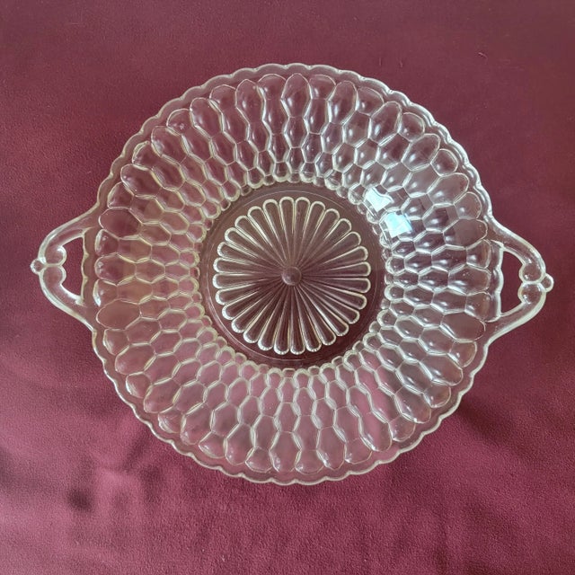 Glass Vintage Pebbles Glass Serving Bowls- Set of 2 For Sale - Image 7 of 7