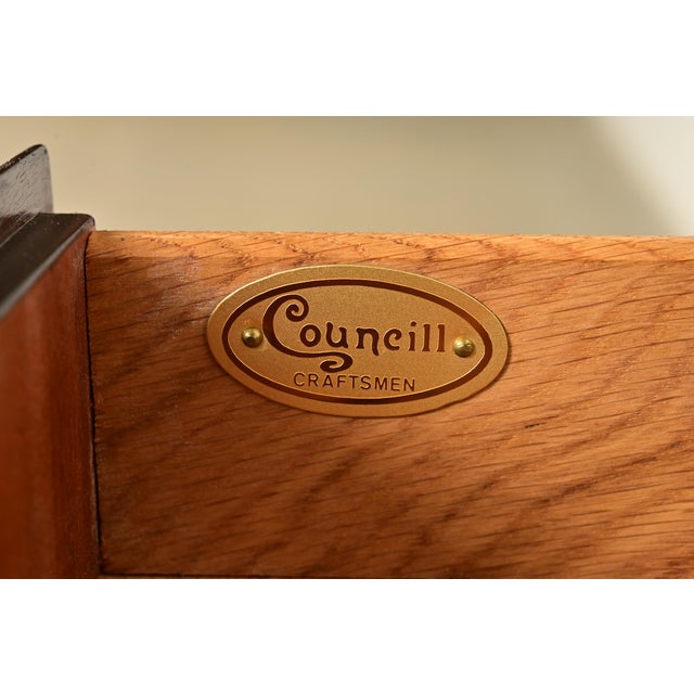 Councill Furniture Queen Anne Inlaid Mahogany Lowboy Dresser or Console Table For Sale - Image 9 of 16