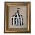 Contemporary Impressionist Style Circus Tent Painting, Framed For Sale