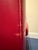 Metal Pair of B&b Italia Tulip Chairs in Red Leather For Sale - Image 7 of 9