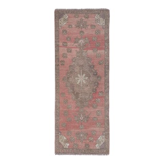 Turkish Oushak Runner Rug 2'10'' X 7'1'' For Sale