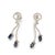 Modern Ladies 18K White Gold Sapphire Diamond Dangle Drop Earrings For Sale - Image 3 of 7