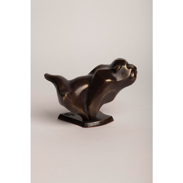 Bulldog Contemporary Bronze Sculpture For Sale - Image 6 of 6