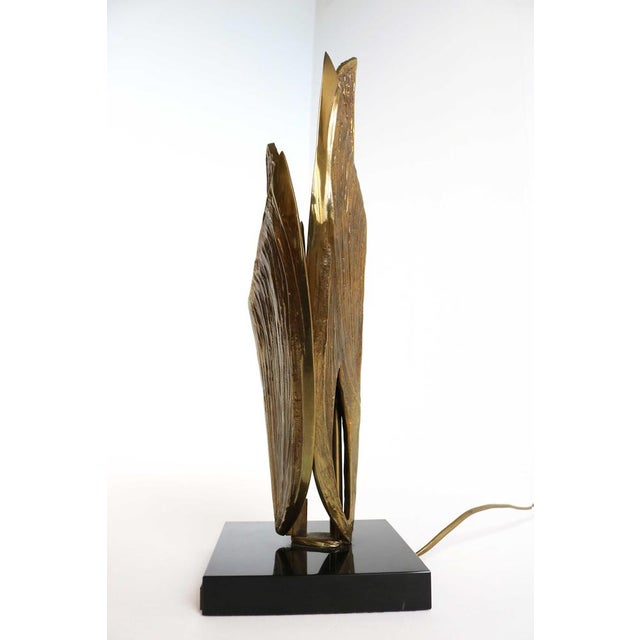 Black Cythere Bronze Table Lamp by Chrystiane Charles for Maison Charles, France, 1970s For Sale - Image 8 of 18