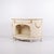 Curved sideboard produced by p. Svensen, n. Frihavnegade 15, copenhagen. The piece is made of painted wood with profiled...