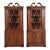 Baker Furniture Style Georgian Flame Mahogany Corner Cabinets, Pair For Sale