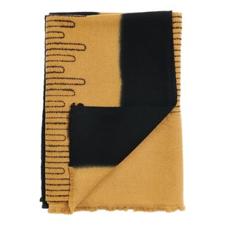 Handwoven Topaz Brown Myrtle Drift Merino Throw For Sale