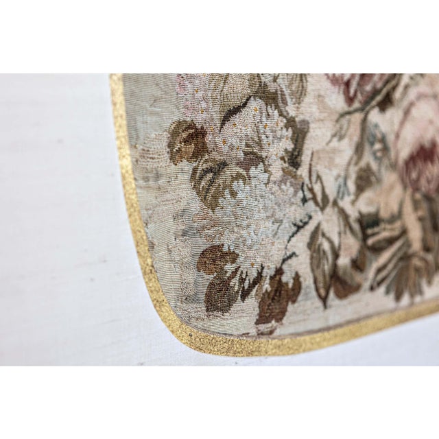 Wood Framed French Silk Aubusson Tapestries with Floral Decor, Sold Individually For Sale - Image 7 of 9