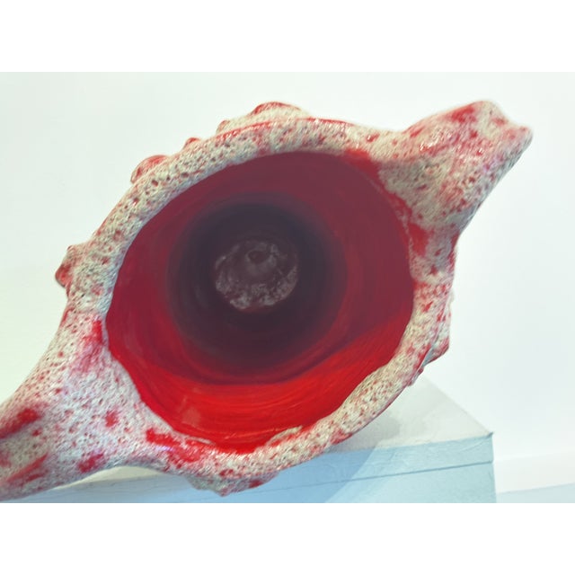 2020s Urn Sculptural Vase by Lynn Basa Lava Glaze For Sale - Image 5 of 6