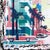 Miami Postcard - Original Mixed Media Pop Art Miami Cityscape on Canvas by Marion Duschletta For Sale In Los Angeles - Image 6 of 10
