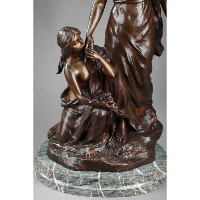 Sylvain Kinsburger, Young Women with Flowers, Sculpture For Sale - Image 10 of 17